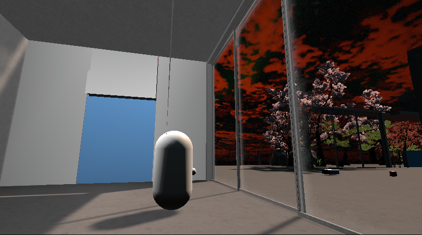 WritingAI daytime break room test scene