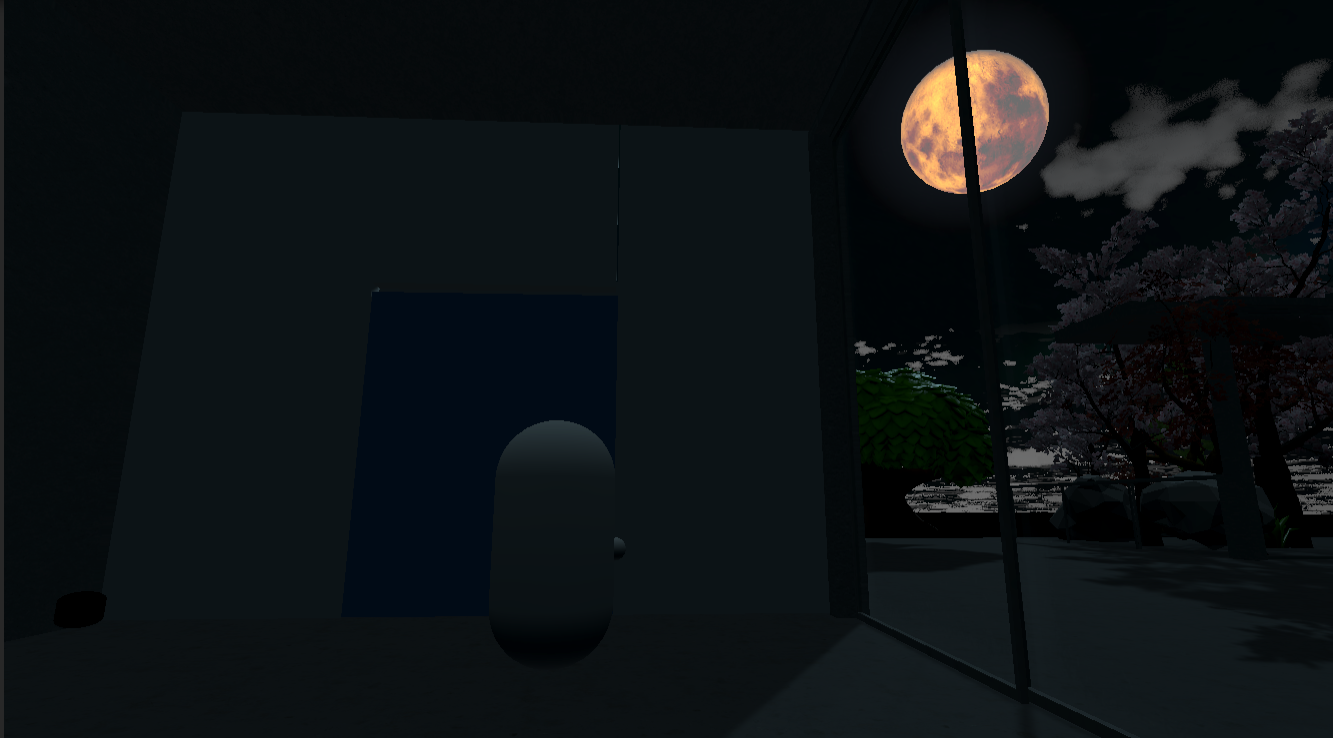 WritingAI night home interior test scene